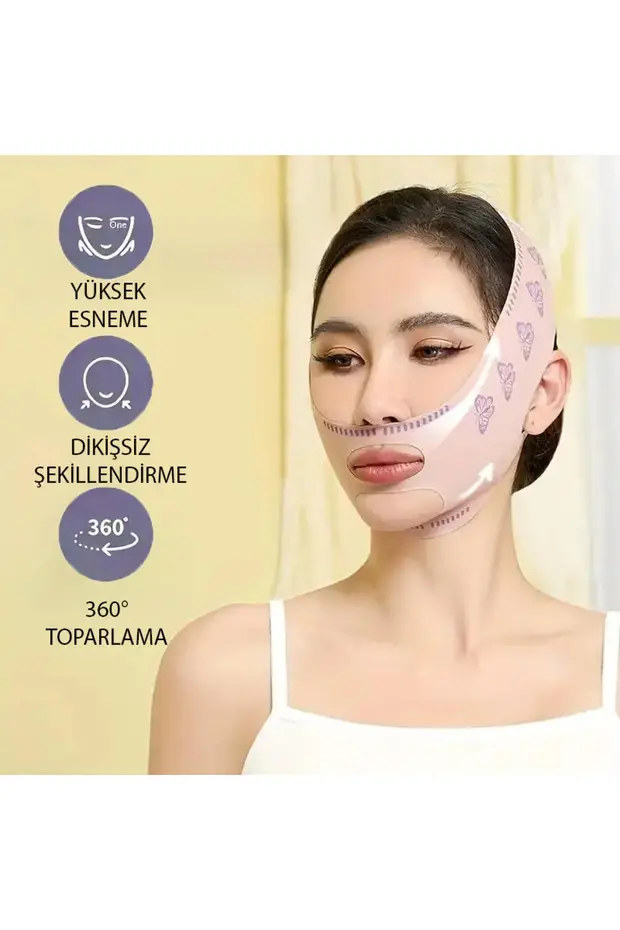 Yüz Korsesi Çene Boyun Bandı Gıdı Yanak Gıdık Toplama korsesi Yüz Korsesi Çene Boyun Bandı Gıdı Yanak Gıdık Toplama korsesi